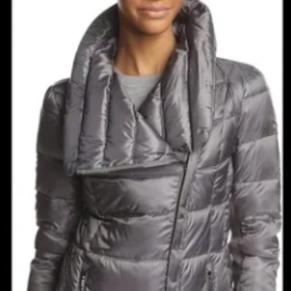 BCBG Max Azria Puffer‎ Down Jacket Gray - size XS